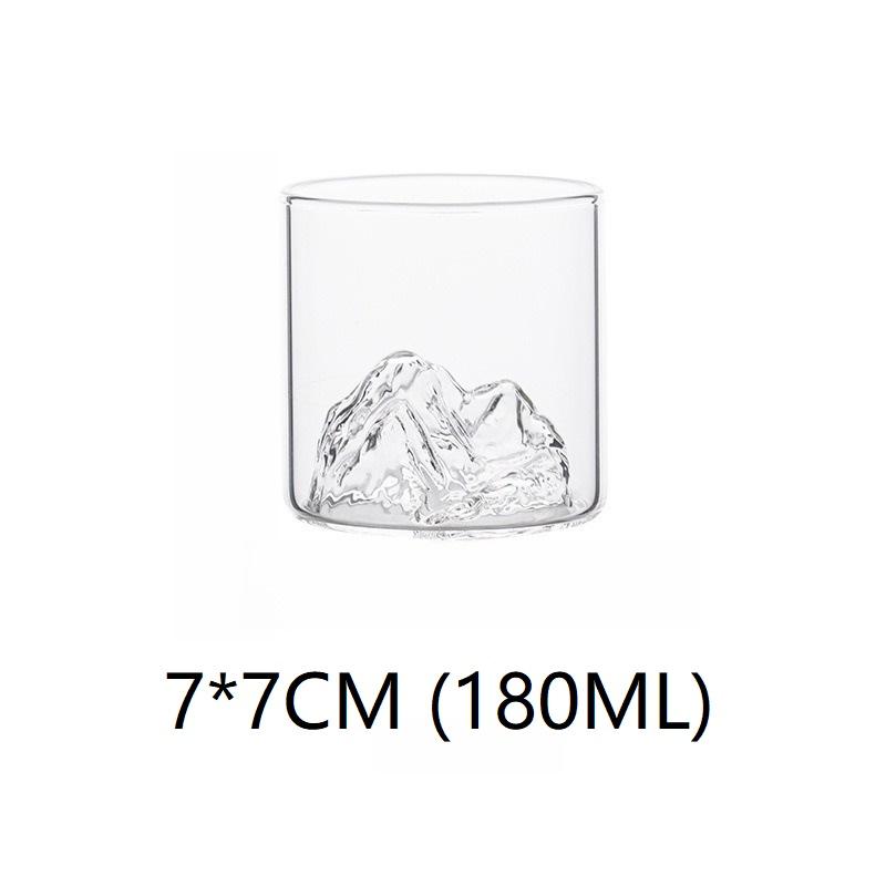 

180/300 мл Японська склянка для віскі Кришталева склянка для віскі Креативна склянка Гора Склянка для споглядання гори Чайна чашка Гора Японська чашка BLB03 1PCS