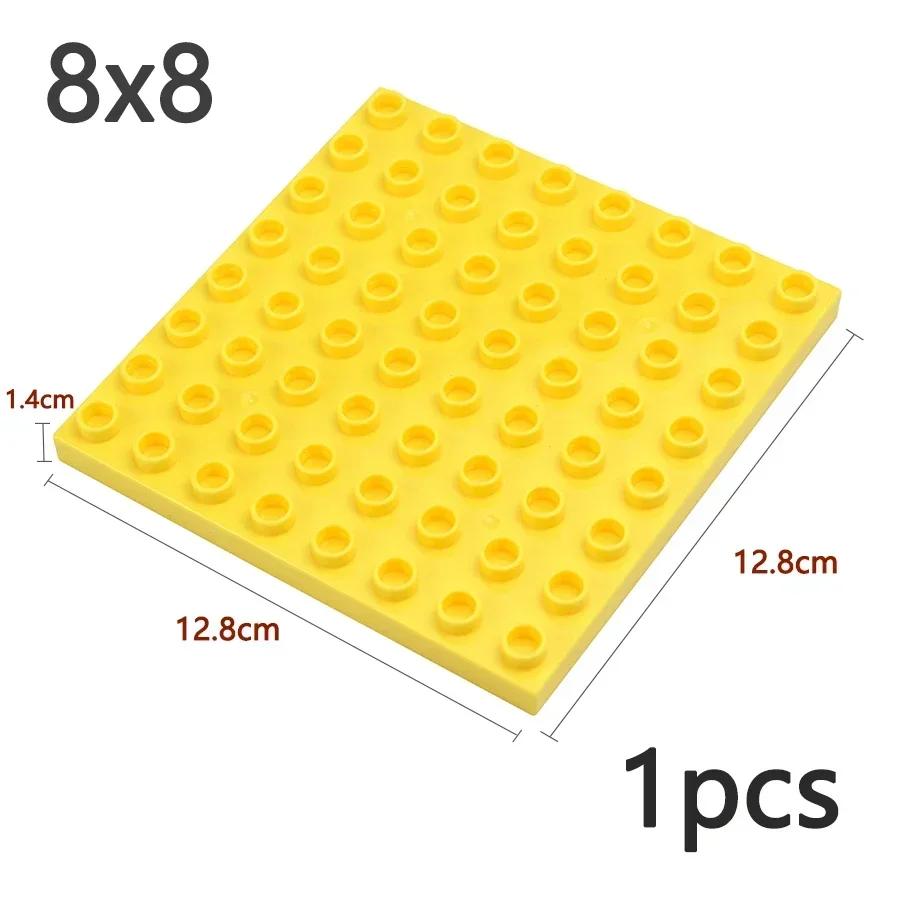 Double Sided Plate Creative Large Particle Double Floors Building Block BasePlate DIY Bricks Compatible Big Size Kid Toy Duploes