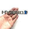 3D Metal HYBRID Logo Side Fender Rear Trunk Emblem Badge Car Sticker Decals For Toyota Prius Camry Crown Auris Rav4s