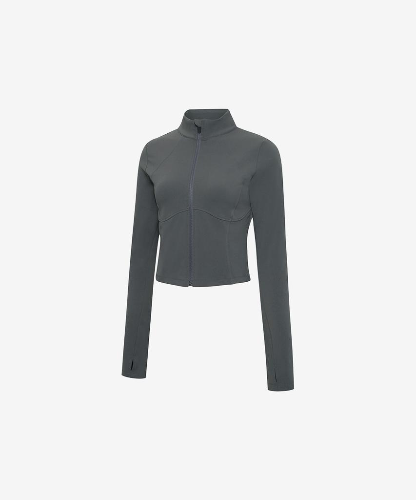 GRANDE LINE Compression Core Fit Crop Zip-Up