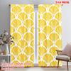2pcs,2D Plane Printing Popular Curtains Art Deco Shell Fans Versatile Fabric (without Rod) Festive for Bedroom Living Room Study