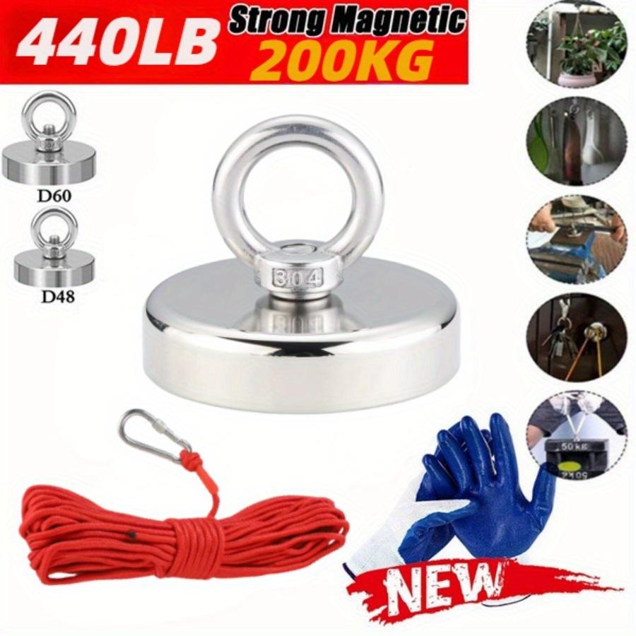 Super Strong Pull Force Round Neodymium Magnet with Eyebolt Strong Magnetic Ring Salvage Magnet In Water