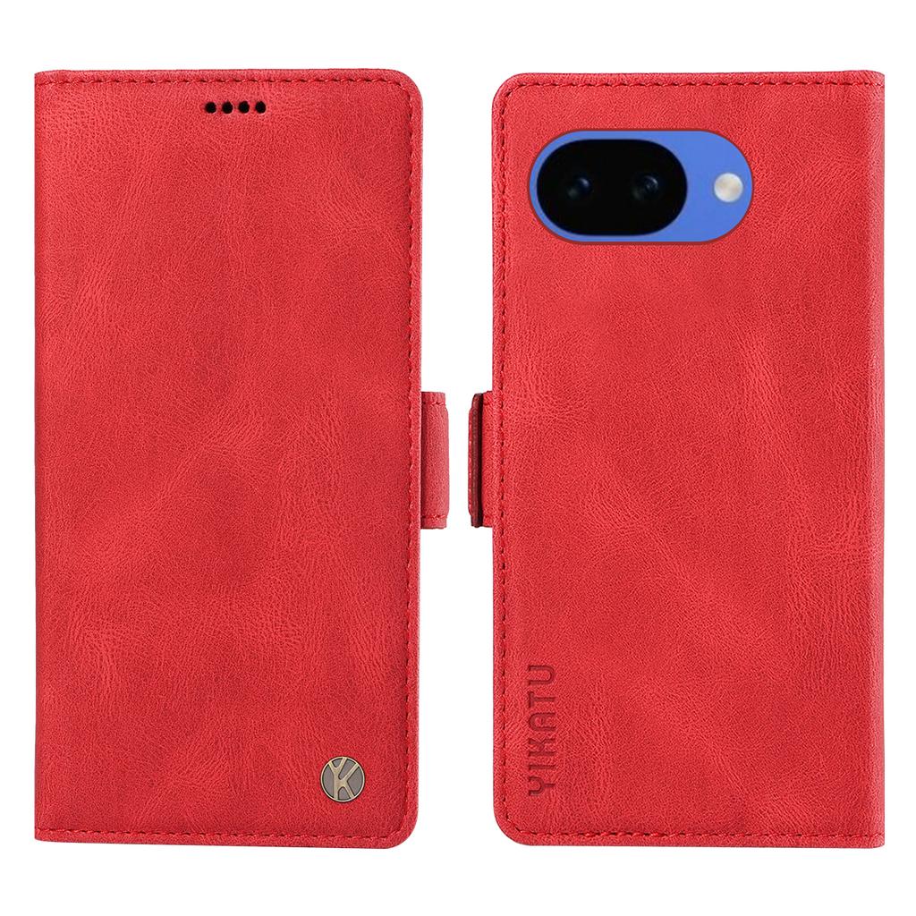 For Google Pixel 10a Leather Case YIKATU YK-005 Skin-touch Feeling Wallet Phone Cover