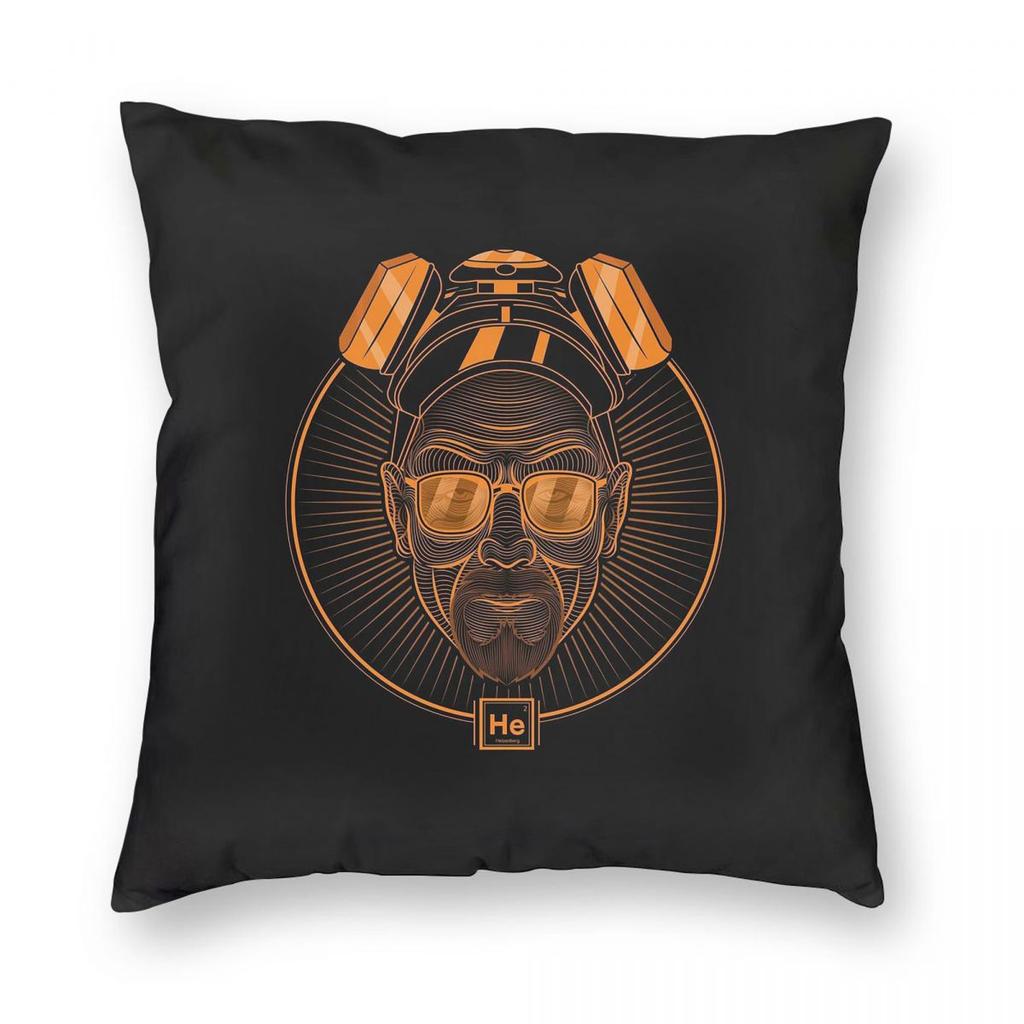 Breaking Bad - Heisenberg Face Mask Square Pillowcase Pillow Cover Cushion Throw Pillow for Home Bedroom Car