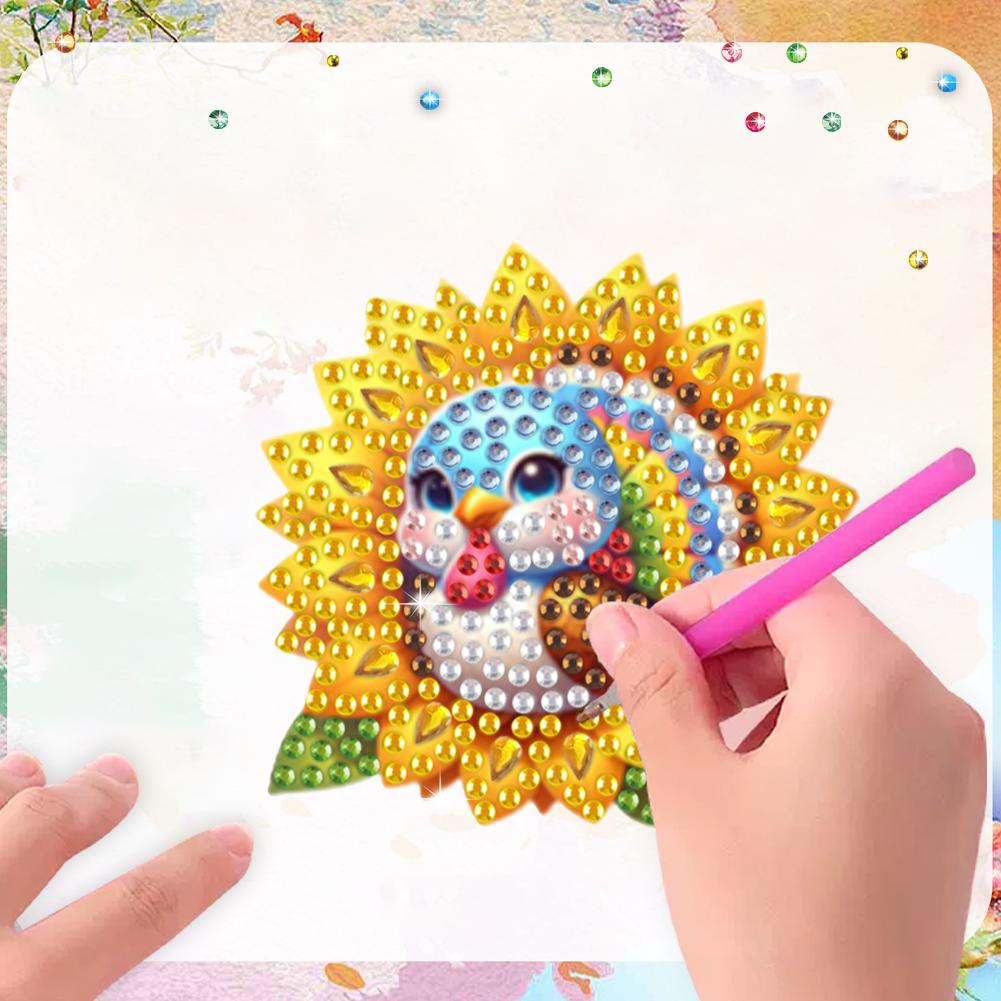 6 Stück 2D/flach Weichmagnetisches DIY Diamantkunst Kühlschrankmagnet-Set Tiere Diamantmalerei Magnete Kühlschrank Diamantkunstmagnete