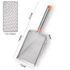 Convenient Stainless Steel Cat Litter Scoop Hanging Hole Leak Fast Cat Litter Sifter Long Handle Pet Cleanning Tool Hamsters