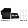 6 Holes Hydroponic Grower Kit Self Watering Nursery Pots Soil-Free Planting Box  Vegetable Growing