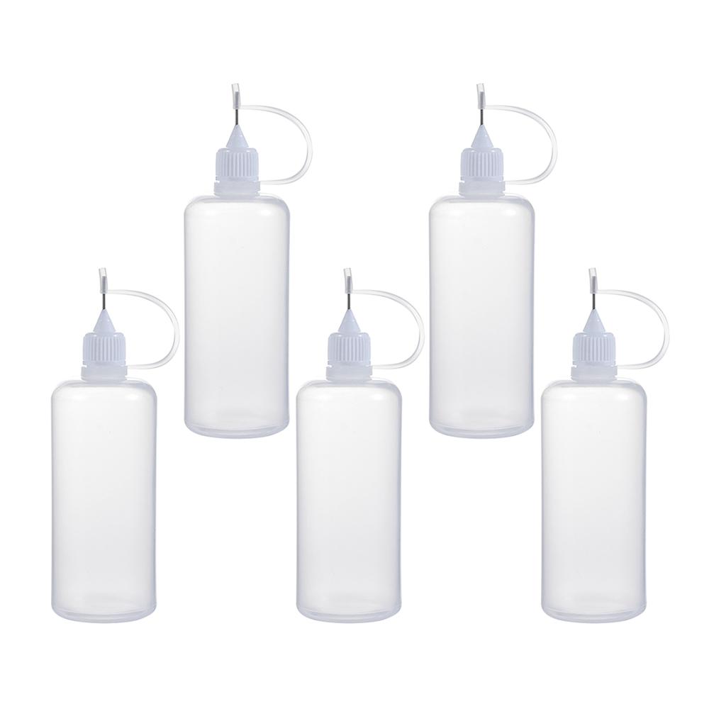 5pcs 5/10/20/30/50/100ML DIY Scrapbooking Paper Craft Tool Glue Applicator Needle Squeeze Bottle for Paper Quilling DIY Tool