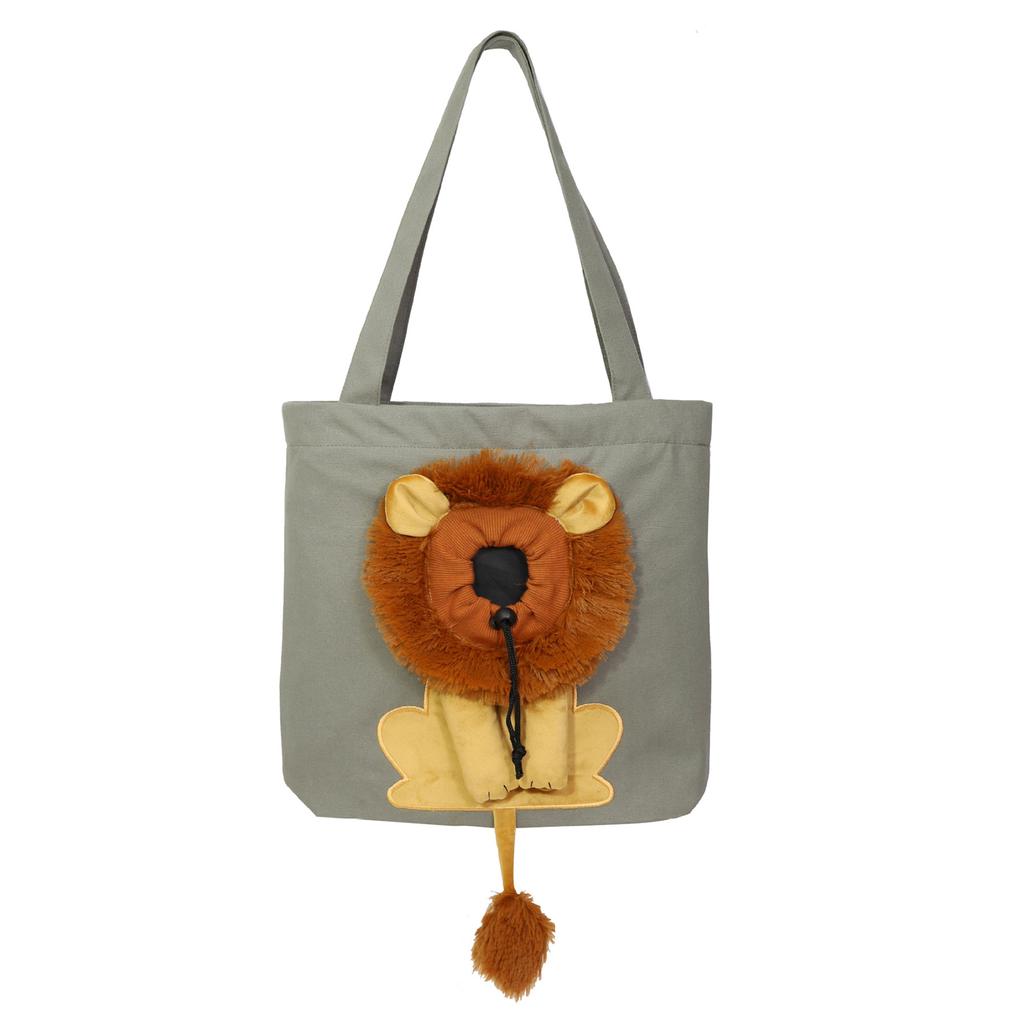 Pet Carrier Bag For Small Dogs And Cats With Lion Design 40x35x10cm