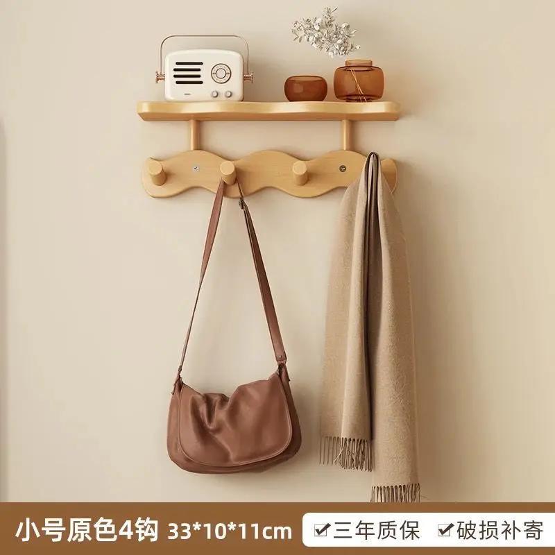 Hanging Hangers On The Wall, Wall Mounted Storage Rack, Simple Entrance Foyer Door, Storage Rack For Clothes And Hats