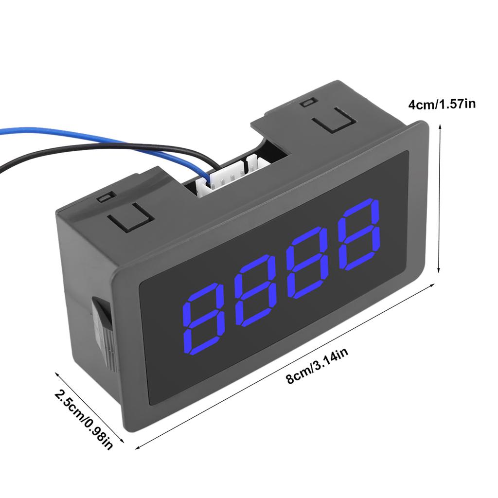 LED Digital Display 4 Digit 0‑ 9 UpCelsiusDown PlusCelsiusMinus Panel Counter Meter Red