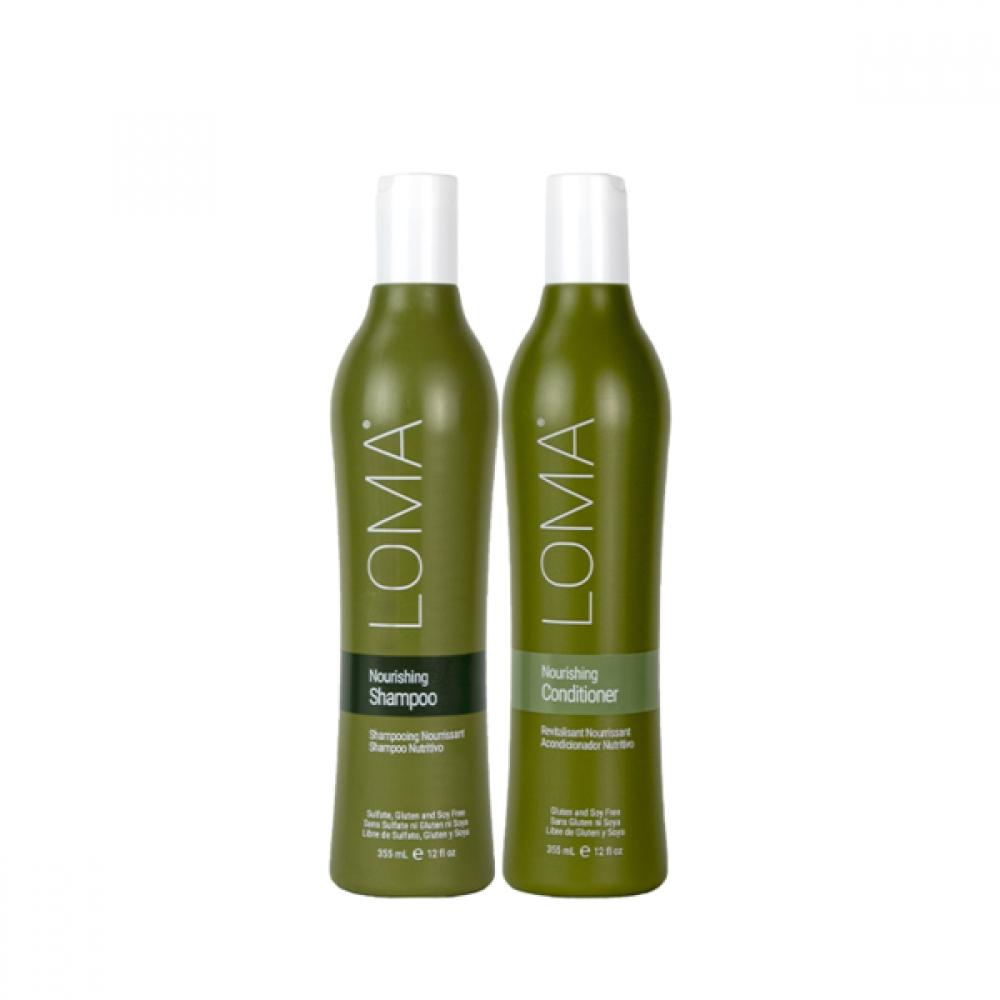 Loma Nourishing Shampoo Conditioner 355ml Set Single option