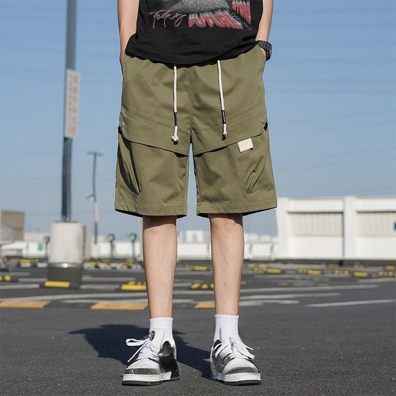 Summer Cool Cargo Shorts Men Plus Size Shorts Fashion Casual Jogging Sports Running Shorts Elastic Waist Short Pant Men