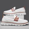 Stilvolle Weiße Herren-Slip-On-Loafer Netzschuhe Übergröße 50 51 52 53 54 Hochwertige Gepolsterte Freizeit-Sneaker