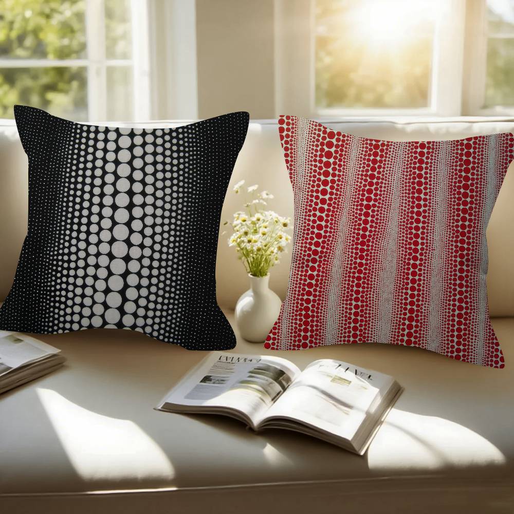 Japanese Yayoi Kusama Personalized Pillow Cover Kids Bedroom Wild Party Decor Pillowcase kid Birthday shower Gift