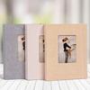 Yousheng Fabric Photo Album with 208 Pockets Slip-in Picture Albums Linen Cover Memory Book with Front Window for Family Anniversary Vacation Wedding
