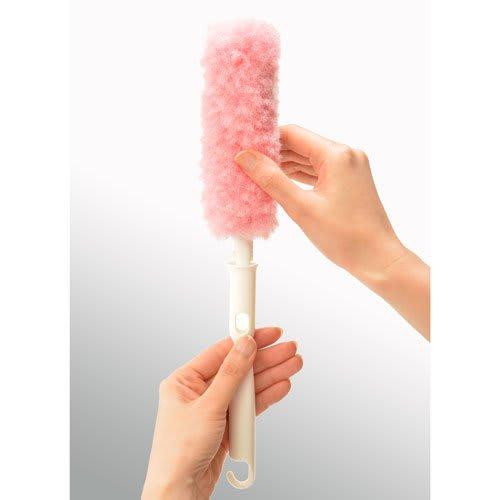 Seiei Replaceable Screen Door Big Clean, Handy Type, Pink (17641) [Just Wet and Rub]