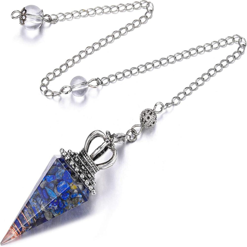 

Подвеска-маятник «Корона из лазурита и смолы» - Модный дизайн кристальных украшений. лазурит