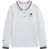 Girl's Long Sleeve Polo Collar T-shirt