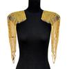 1 Pair Sequined Beaded Uniform Epaulets Party Costume Epaulettes Glittering Shoulder Wrap Epaulet for Stage Performances