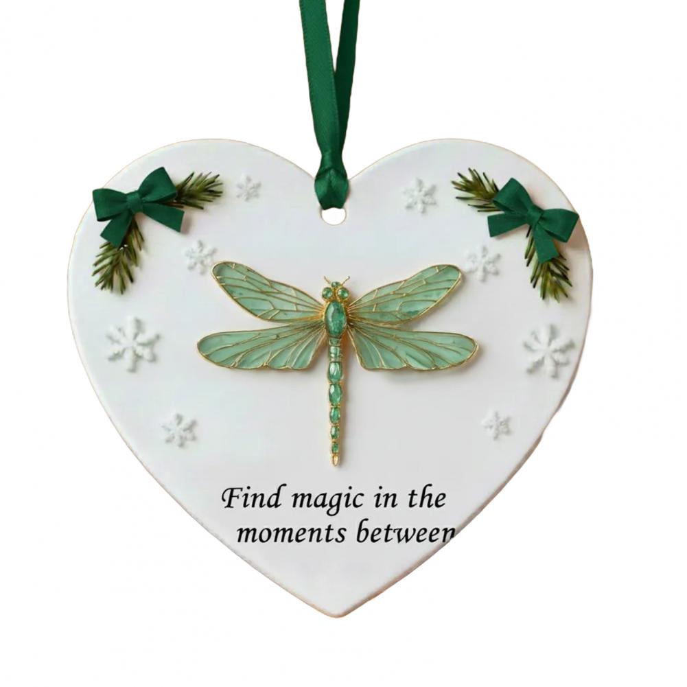 High-quality Acrylic Ornaments Acrylic Christmas Decor Inspirational Heart Shaped Christmas Ornament Set for Friends for Tree