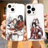Heaven Officials Blessing Phone Case For iPhone17,16,15,14,13,12,11 Plus,Pro Max Soft Transparent Cover