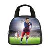 M-Messi School Handbag Insulated Lunch Bag Football Star Student Bento Food Container Bags Reusable Thermal Cooler Lunch Box