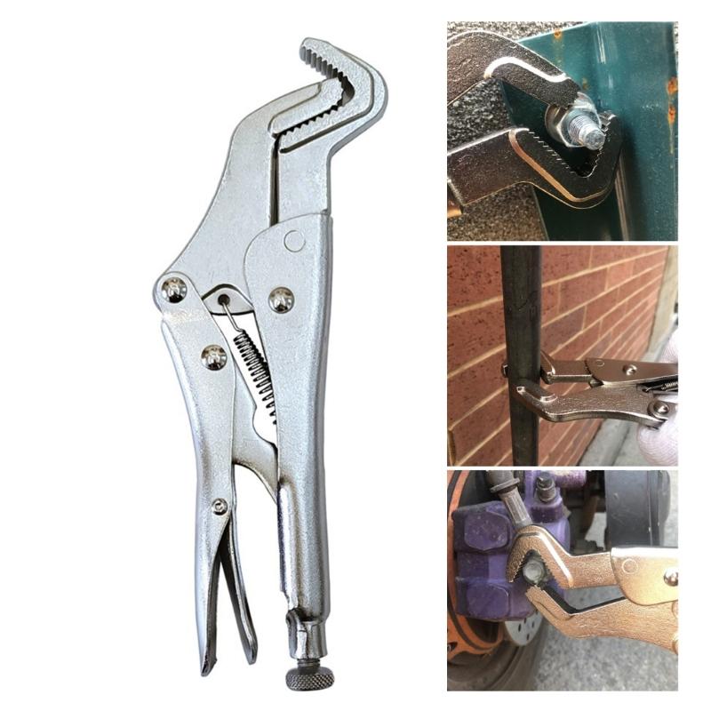 Locking Pliers Heavy Duty Adjustable Vise Vice Grips High-carbon Steel Quick Fixing Clamping Curved Jaw Spanner