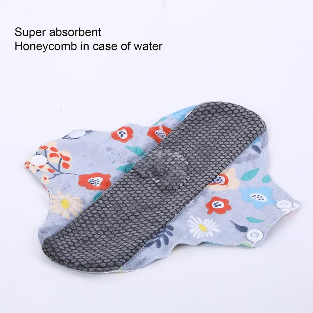 Period Pads Reusable Leak Proof Sanitary Pads Menstrual Cloth Pads Washable Breathable Period Cotton Washable Sanitary Napkin
