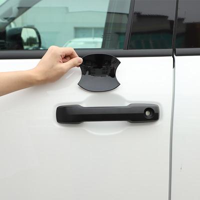 For Toyota Tundra 2022 2023 ABS Carbon Fibre Car Outer Door Handle Bowl Cover Trim Protector Frame Sticker Exterior