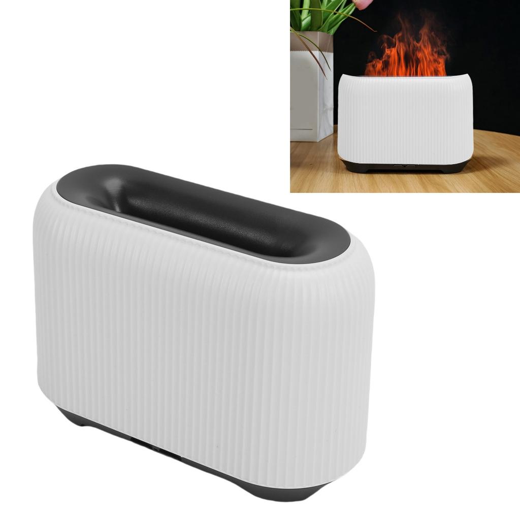 3D Flame Essential Oil Diffuser 150ml USB Aromatherapy Diffuser Desktop Humidifier with LED Colorful Light for Home Bedroom