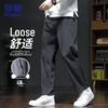 ROMON Men's Autumn Casual Anti-Wrinkle Straight-Leg Pants