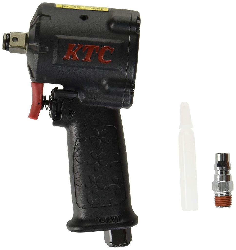 Kyoto Machinery Tools Vzduchový rázový utahovák Nos JAP418 Compact High Power Hloubka Výška Šířka Vzduchový olej pro vzduchové nářadí (KTC) 12,7 čtverečních (Plochý typ) & Tělo