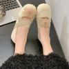 Vintage Flower Cross Lace-Up Single Shoes Summer Round Toe Shallow Mouth Non-Slip Wear-Resistant Flat Ballet Shoes for Women