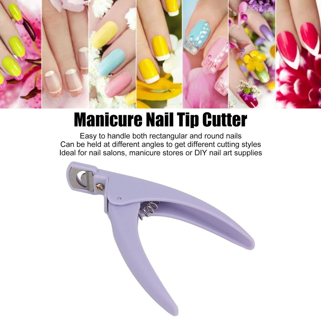 Nail Art Clipper Manicure Nail Tip Cutter Robust Simple Operating Fake False Nail Trimmer for