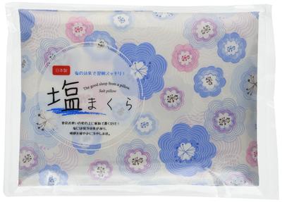 Koji Company Salt Pillow Ondine 30cm X 20cm Made In Japan Floral Pattern Blue 140101