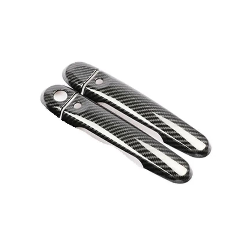 Door Handle Covers For Infiniti ESQ Nissan JUKE F15 2010- Chrome Carbon Fiber Accessories Stickers Car Styling Car Decal