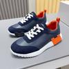 H Fashion Casual Sports Shoes Early Spring Leather Men's and Women's Flat Running Shoes