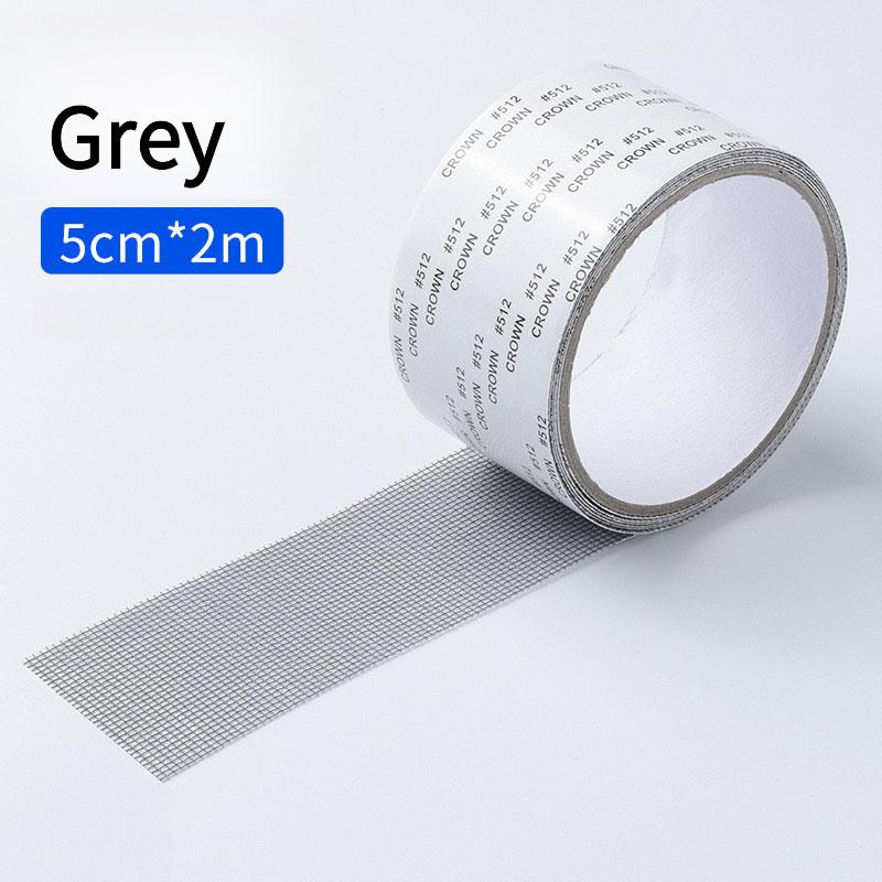 

2 Rolls Window Screen Repair Tape Self Adhesive Mesh Patch for Door Window Net Holes Fixing Anti Mosquito Insect Proof 5cm X 200cm