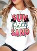 Aloha Hawaii Beach Sunset Scenery T Shirt Unisexs Summer Cool TShirt Oversized Breathable Tee Shirtcasual Cotton Short Sleeve
