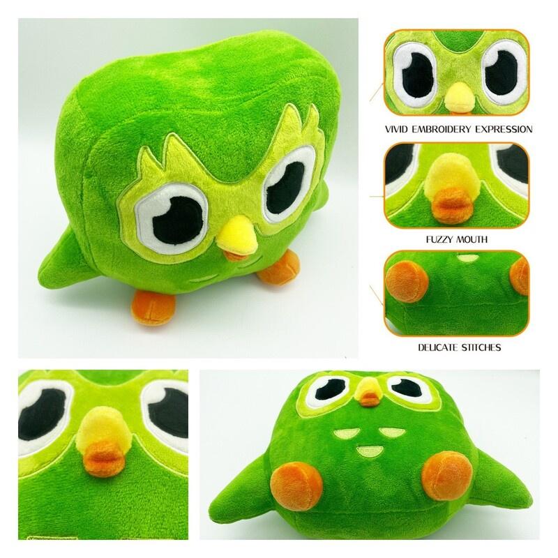 Duolingo 10 Year Anniversary Collectible Plush Toy Green Owl Kids Gift