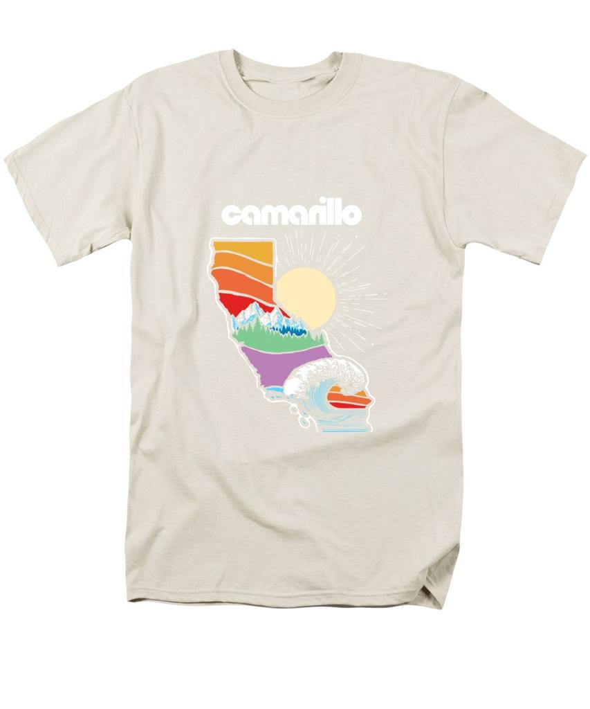 Buy Men Premium Cotton Camarillo California Outdoors Print Tees Funny