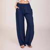 Pantaloni casual confortabili de vară pentru femei, pantaloni largi drapați