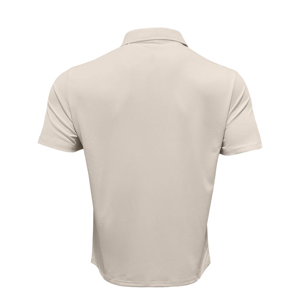 Herren-Oberteil mit Kragen und Reißverschluss, kurzärmlig, lässiges Sport-Hosen-Set