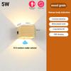 Lampada da parete a LED ricaricabile USB sensore di movimento umano lampada a bacchetta senza fili Sconce lampada da notte per comodino camera da letto corridoio