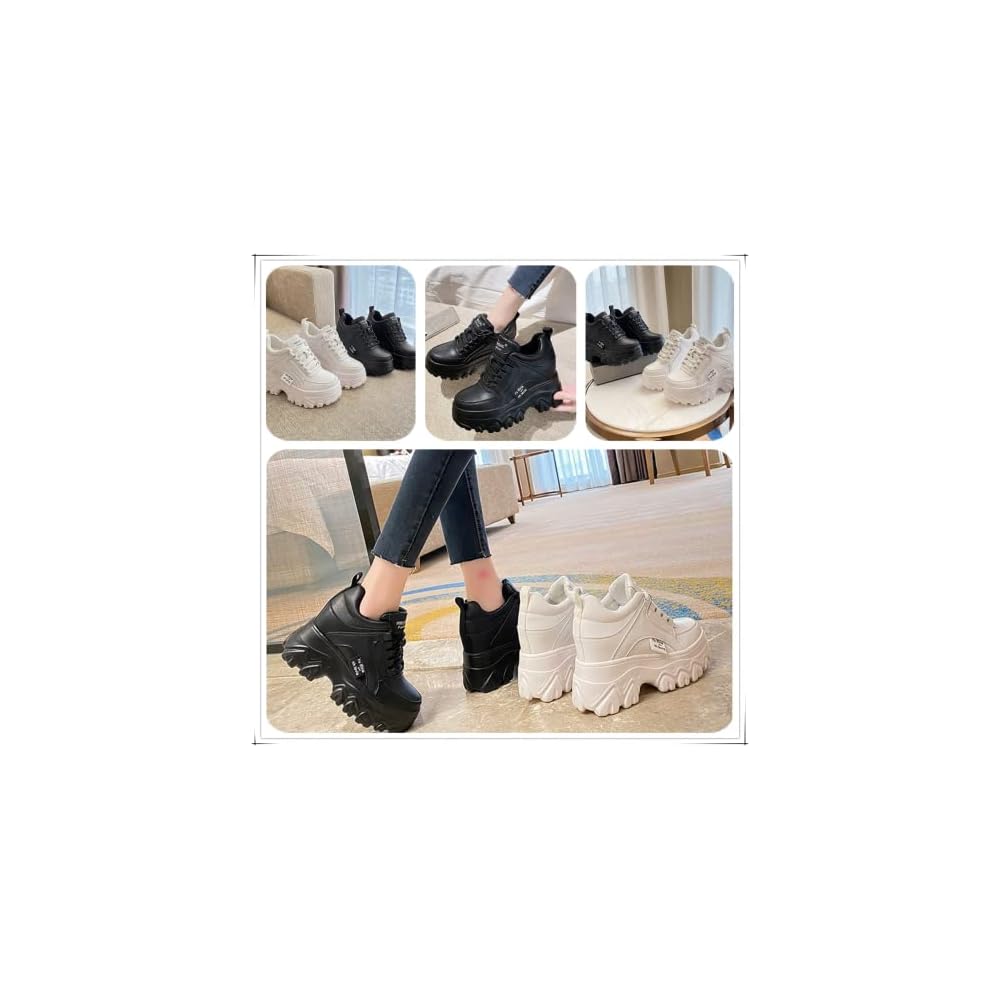 Ainiway Platform Sneakers, Dad Sneakers for Women, Platform Shoes, Sneakers with Hidden Heel,