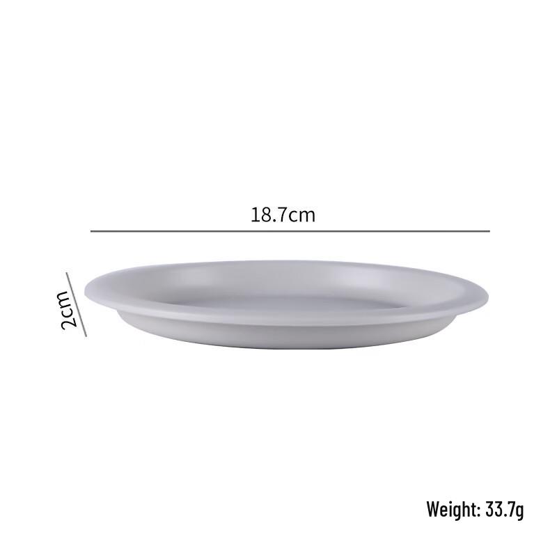 ZISIZ Stainless Steel Round Plate