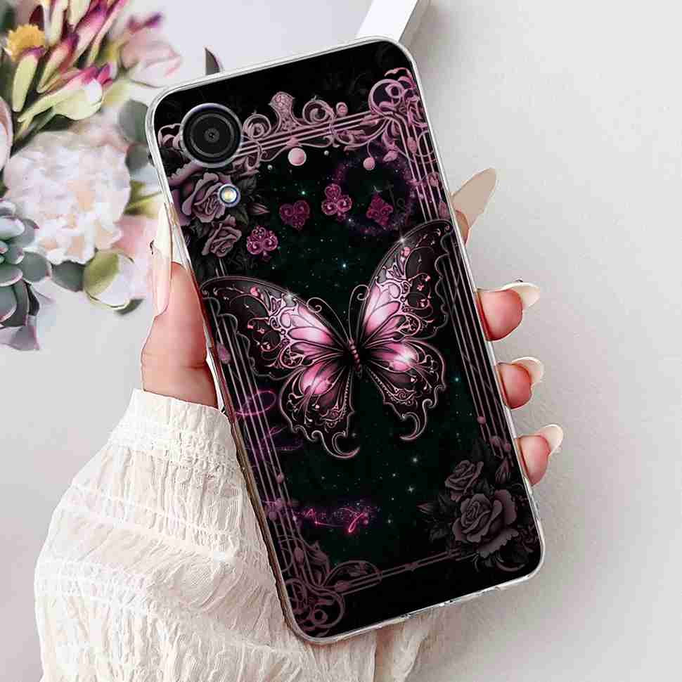 For Samsung A03Core Case Soft Silicone Cute Heart Painted Cover Case For Samsung Galaxy A03 Core SM-A032F TPU Fundas Capa