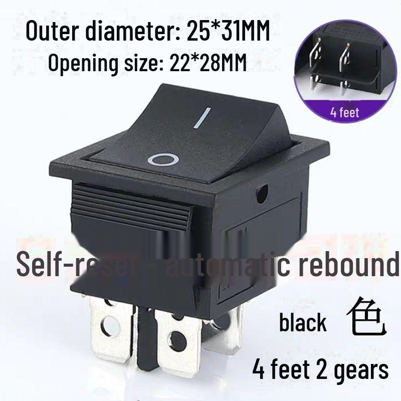 

KCD4 6-контактный 2/3-скоростной, 4-контактный 2-скоростной тумблер для радиоуправляемой машины, с двухсторонним самосбросом.