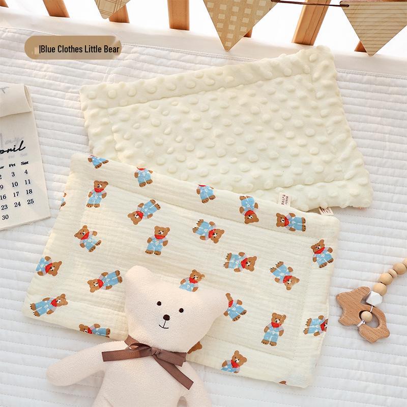 

Pure Cotton Cloud-Shaped Baby Pillow - All-Season Soothing Gauze for Infants and Toddlers